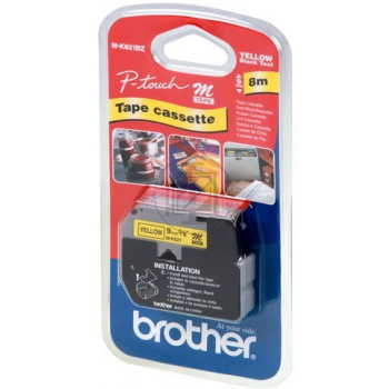 Brother P-Touch 9 mm Y-Blk yellow-black 8 m