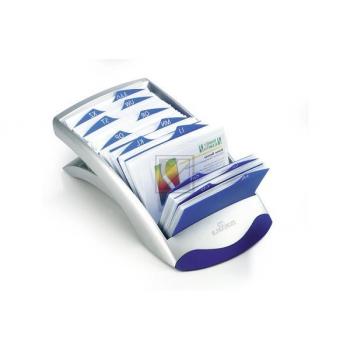 Durable Visitenkartenbox Visifix Desk silber 245 x 131 x 67mm