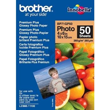 Brother Photo Papier 10 x 15 Premium 260 g/qm Inh.50 Blatt
