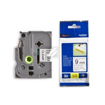 Brother P-Touch 9 mm C-Blk clear-black 8 m laminiert extra stark