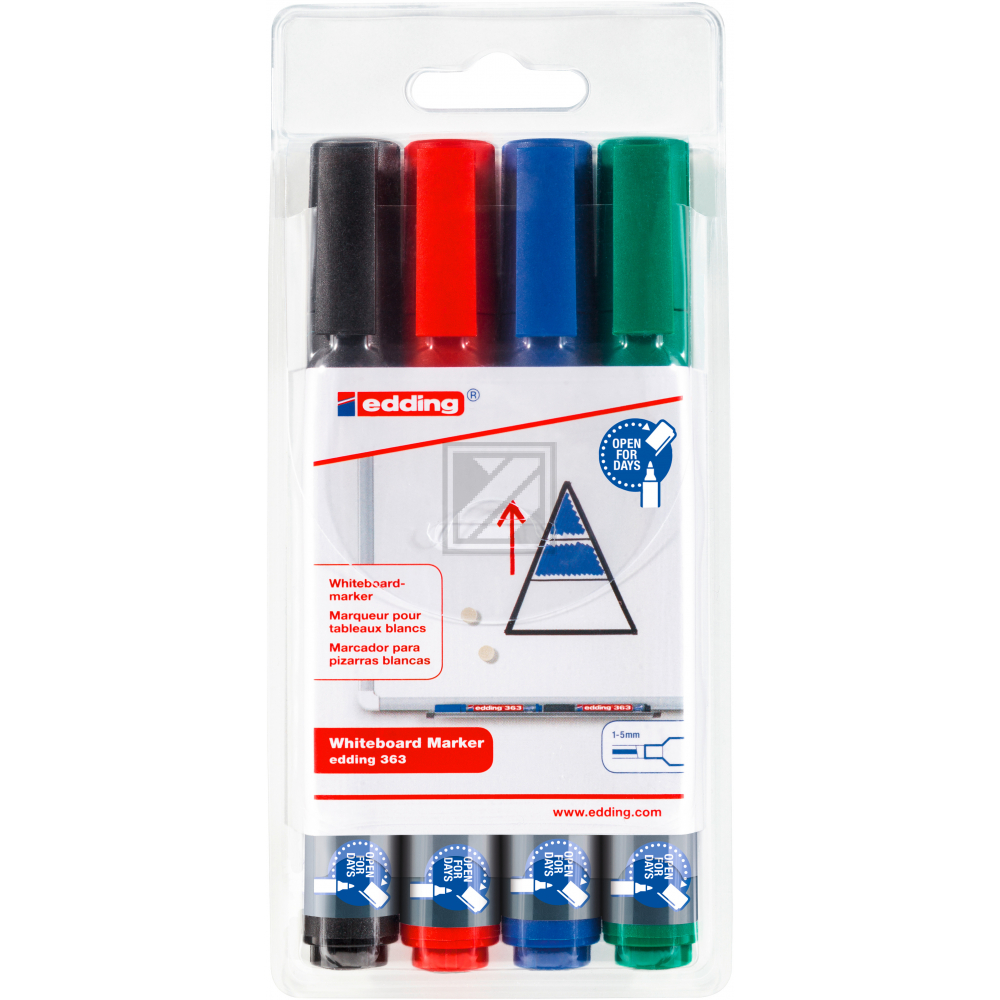 edding 363 Whiteboardmarker sortiert Keilspitze 1-5 mm Inh.4