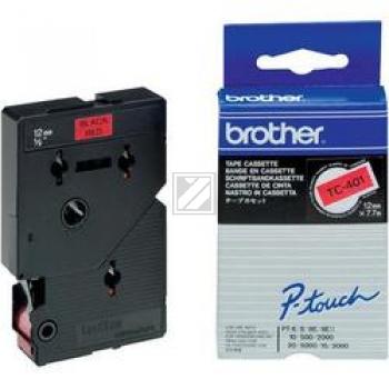 Brother P-Touch 12 mm R-Blk red-black 7,7 m laminiert