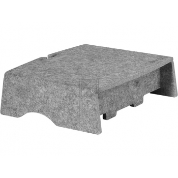 BNEQR90CLGY BAKKER Q-riser 90 MONITORSTAENDER Circular light grey
