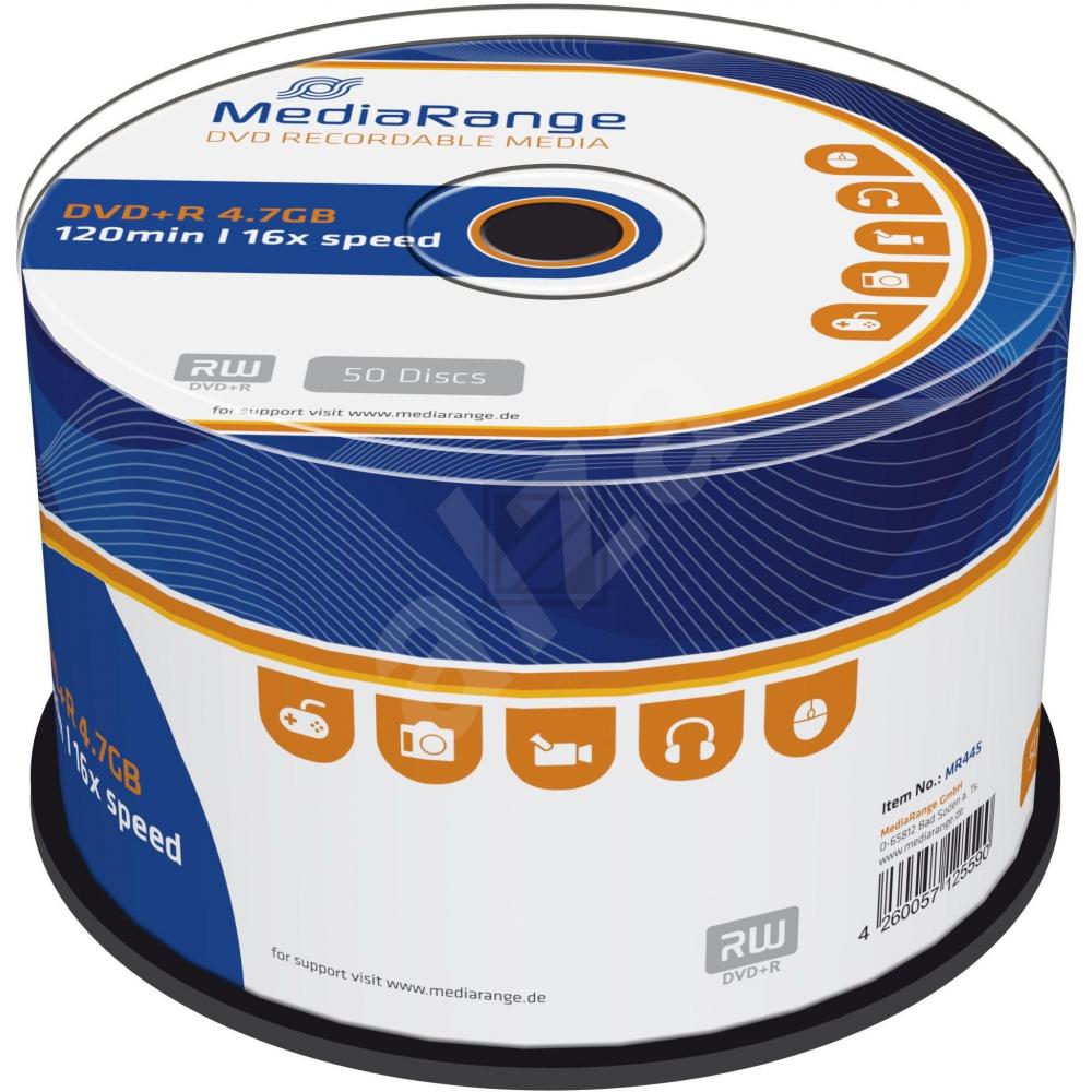 Mediarange DVD+R 4,7 GB 16 x (50) Cake Box