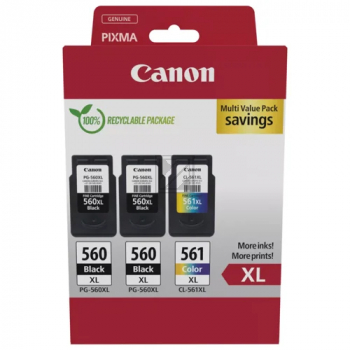 CANON Tinte PG-560XL/CL-561XL 2xPG560XL+CL561XL Tinte blk-col HC