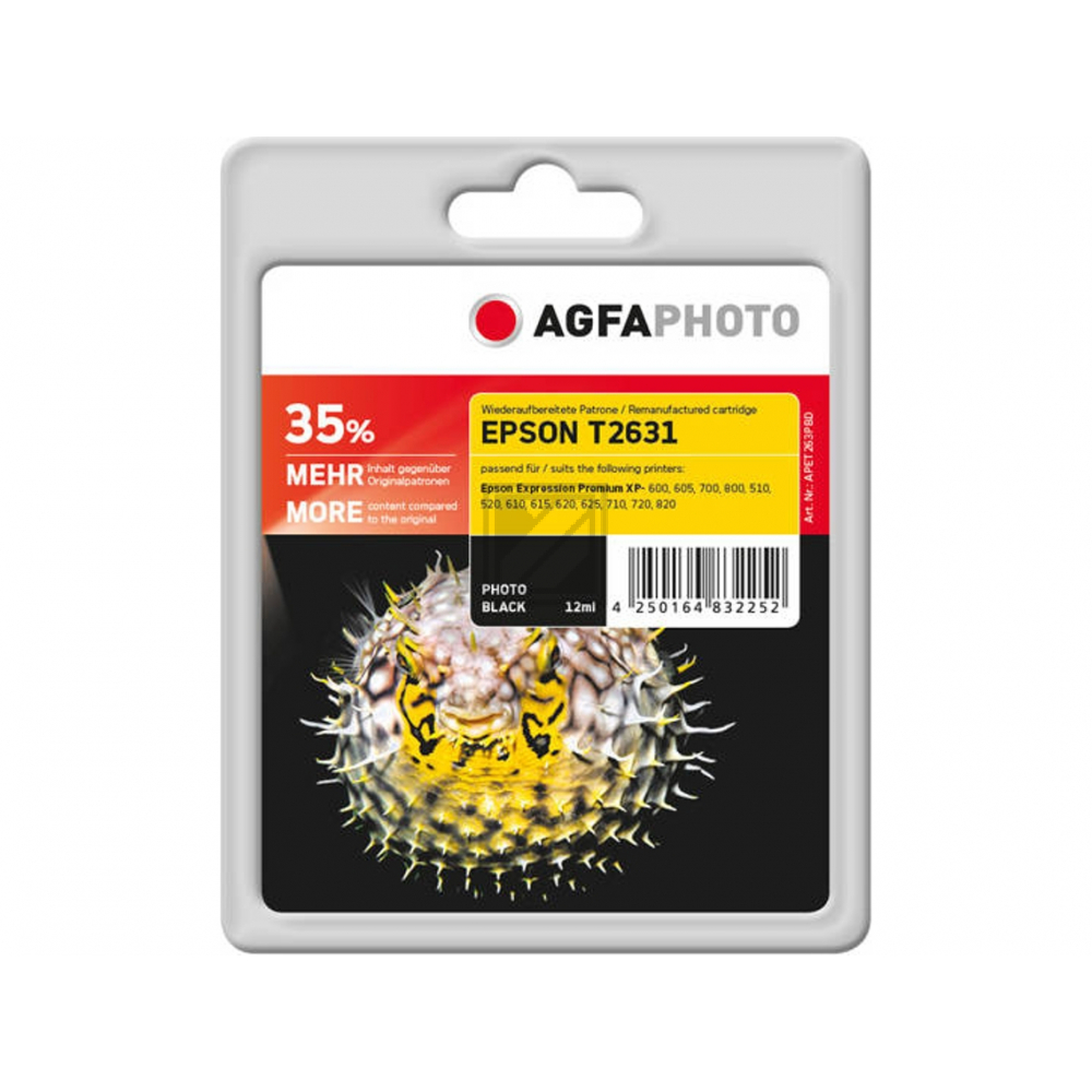 Agfaphoto Tinte photoblack XL Expression Premium Xp Serie