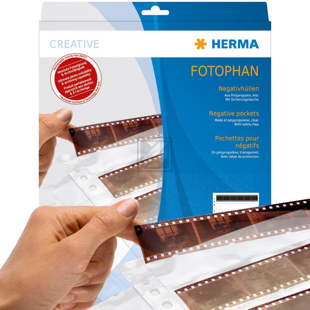 Herma Negativhüllen PP klar 4 Filmstreifen Inh.100 St.