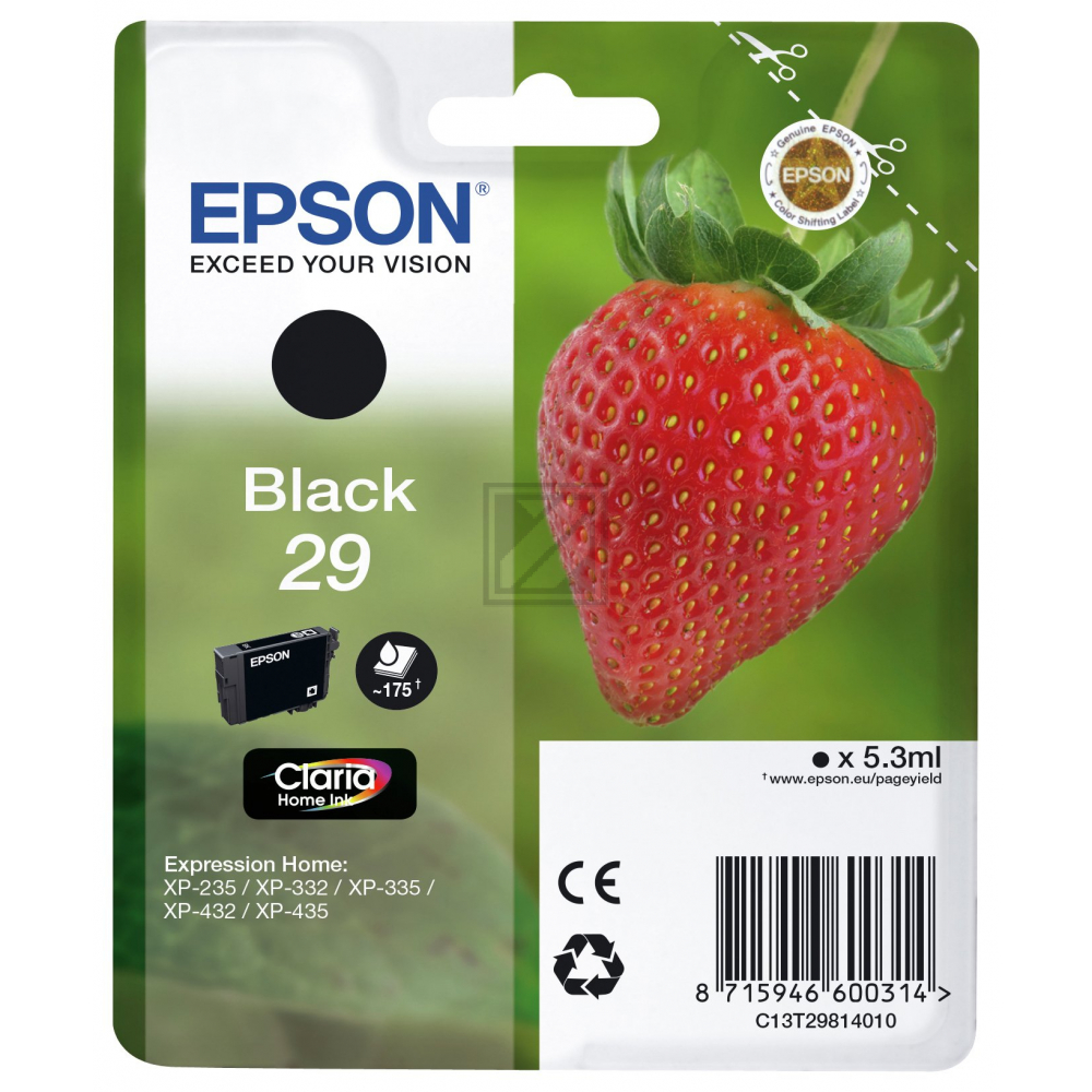 EPSON Tinte black Expression Home XP-235