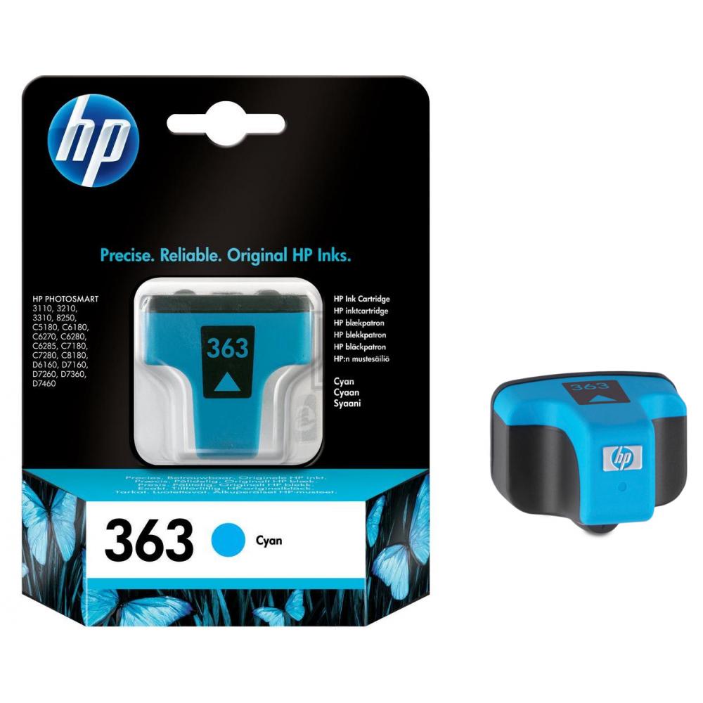 HP 363 Tinte cyan Photosmart 8250