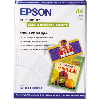 EPSON Photo Papier A4 167 g/qm selbstklebend Inkjet