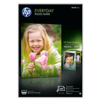 HP Fotopapier Everyday 10 x 15 cm glänzend 170 g/qm Inh.100 Bl.