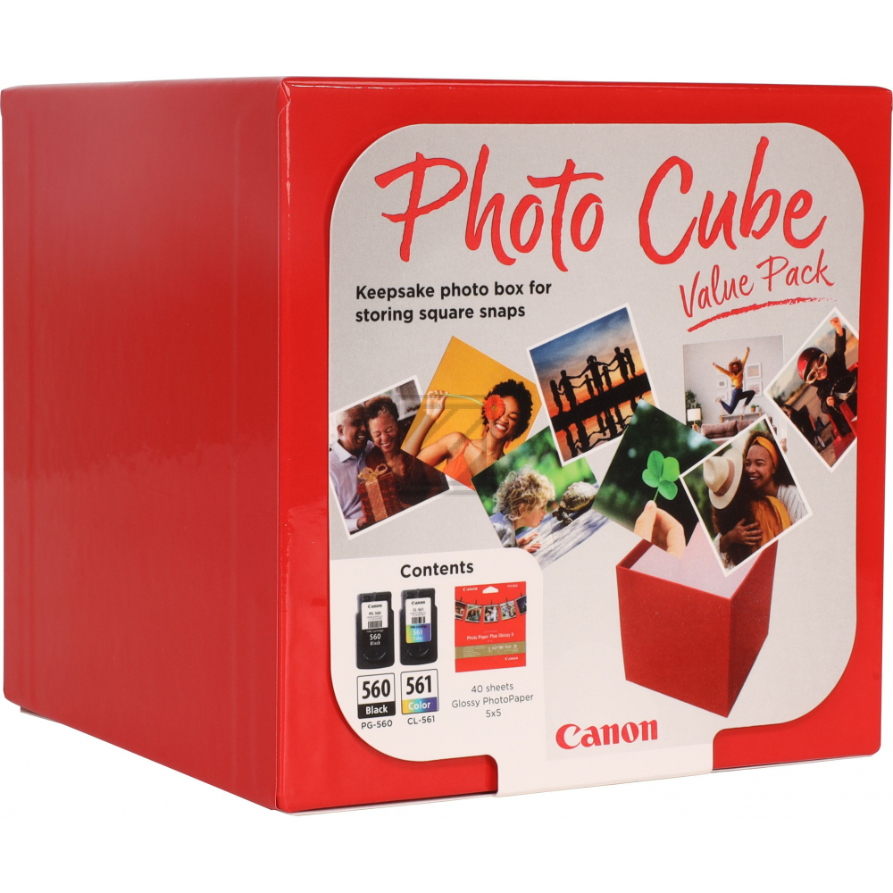 CANON Photo Cube (2) PG560/CL561+PP201 Tinte+Fotopapier blk-c
