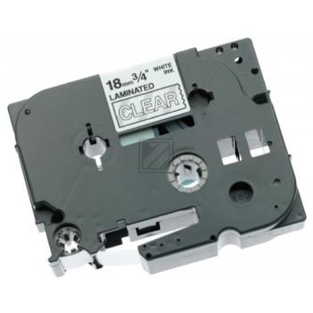 Brother P-Touch 18 mm C-W clear-white 8 m laminiert