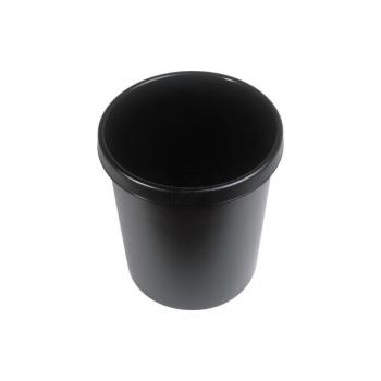 Helit Papierkorb 30 l schwarz H: 405 mm DM: 350 mm