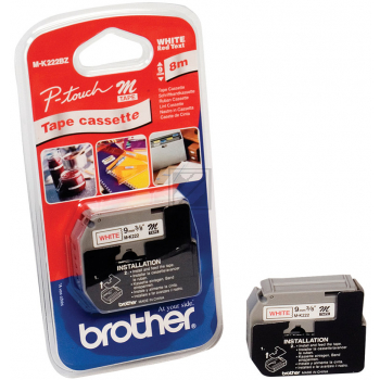 Brother P-Touch 9 mm W-R white-red 8 m
