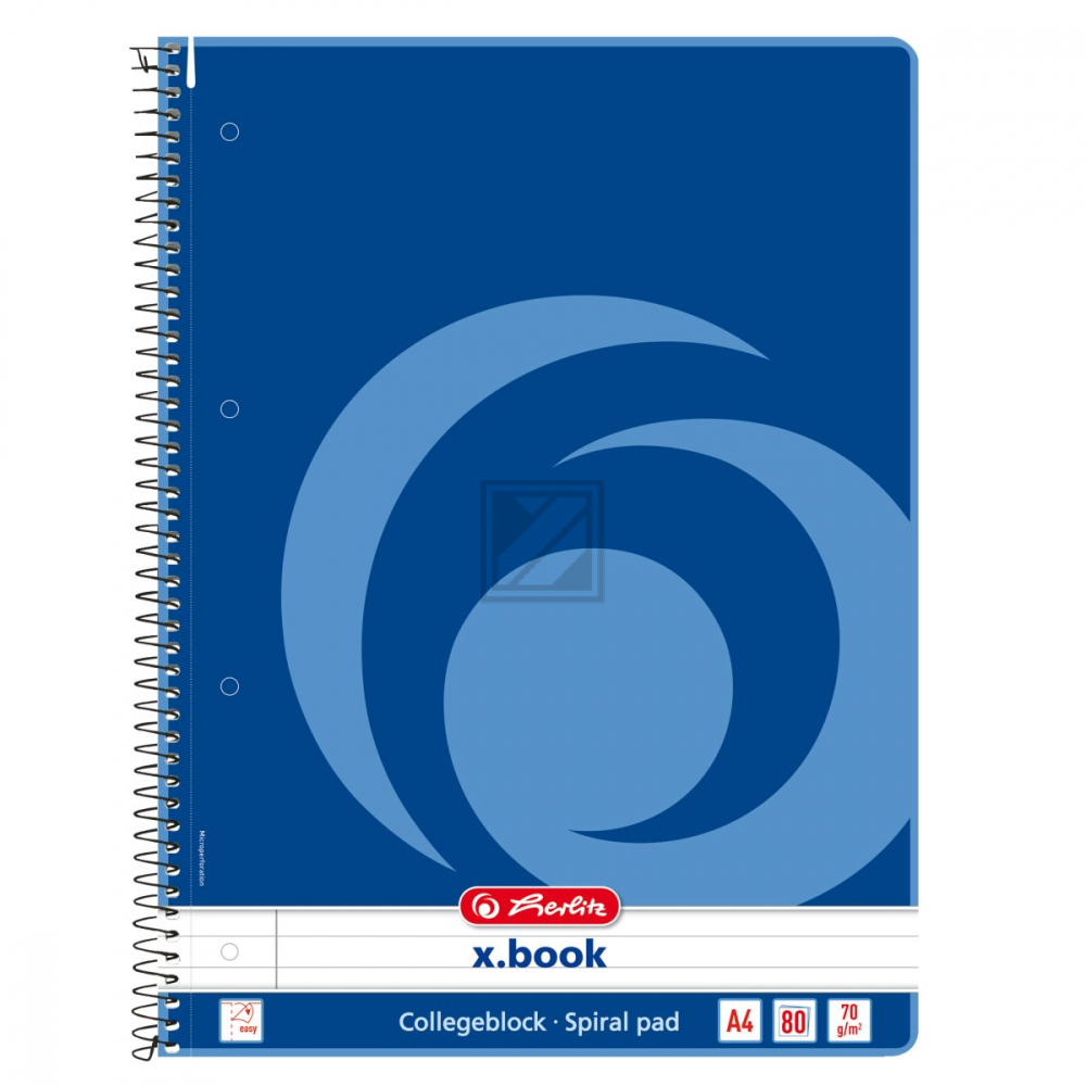 Herlitz Collegeblock A4 liniert 80 Blatt 70 g/qm