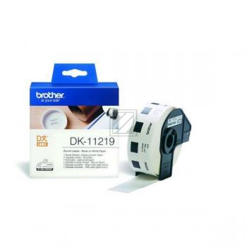 Brother P-Touch 12 mm/rund Etiketten Papier weiß