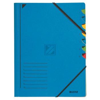 Leitz Ordnungsmappe A4 7-Fächer blau 450 g/qm 245 x 320 mm
