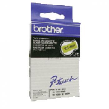 Brother P-Touch 12 mm Y-Blk yellow-black 7,7 m laminiert
