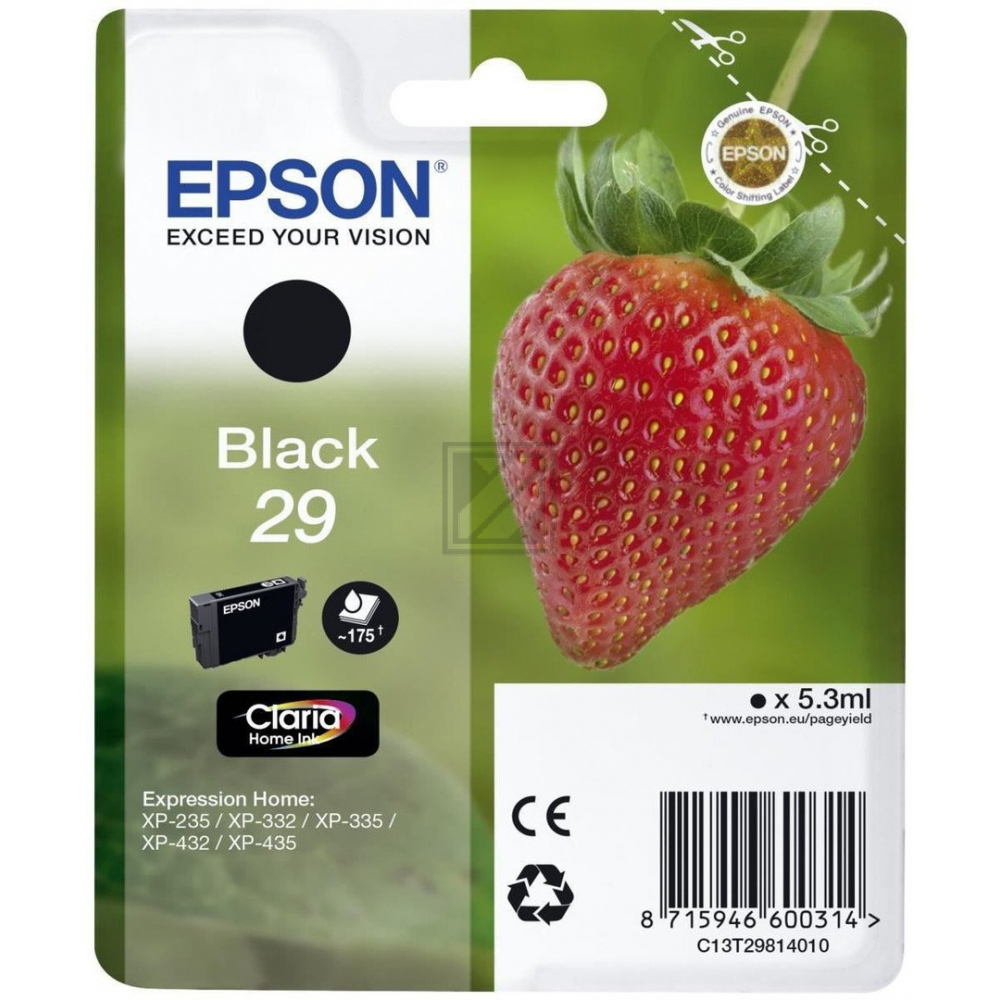 EPSON XP235 Tinte BLK