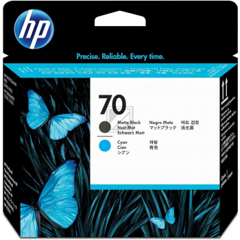 HP 70 Druckkopf cyan+Mblac DesignJet Z 2100, cyan-matt black