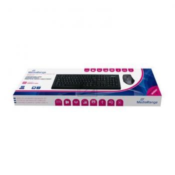 Mediarange Wireless Keyboard incl. 5-Button Mouse Set QWERTY