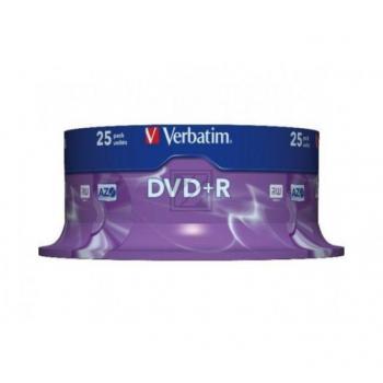 Verbatim DVD+R 4,7 GB 16 x Inh.25 Spindel