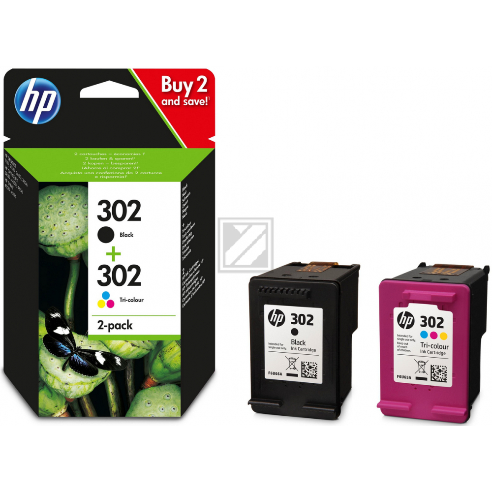 HP 302 bk+col Tinte Kombipack DeskJet 3830