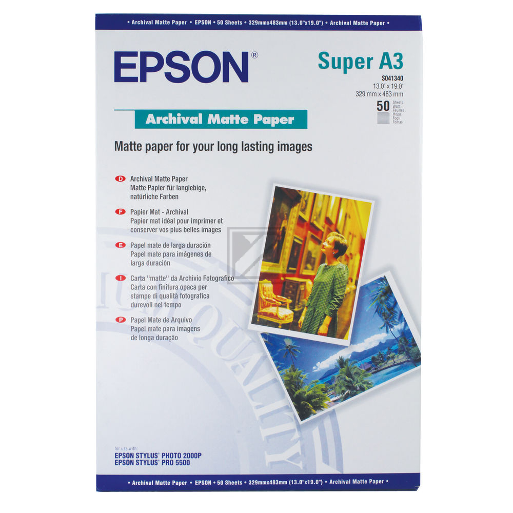 EPSON Papier A3+ 192 g/qm matt