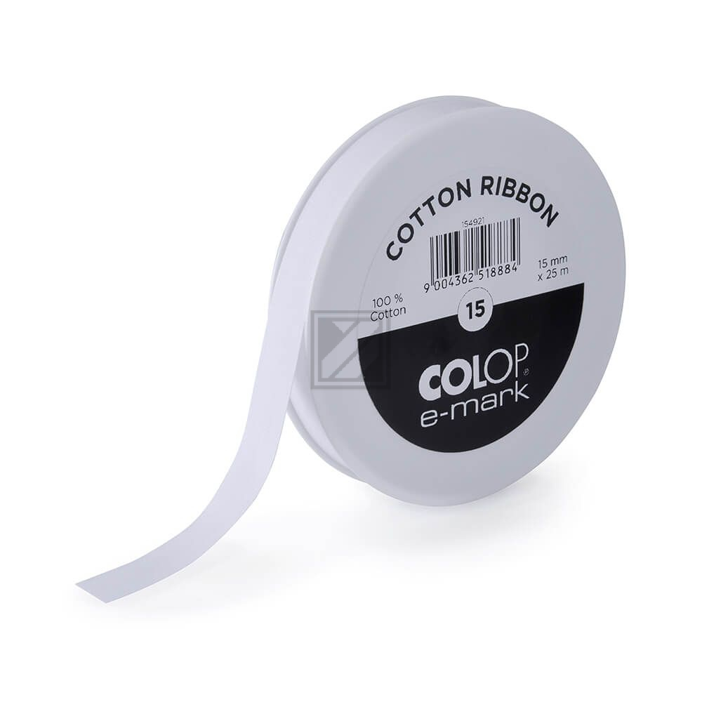 Colop Baumwollband 15 mm/25 m