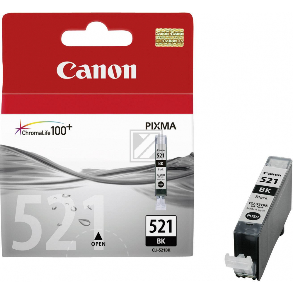Canon 521 Tinte black IP 3600/4600 MP 540/620/630/980