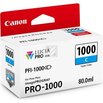 Canon PFI-1000 Tinte cyan imagePROGRAF PRO-1000
