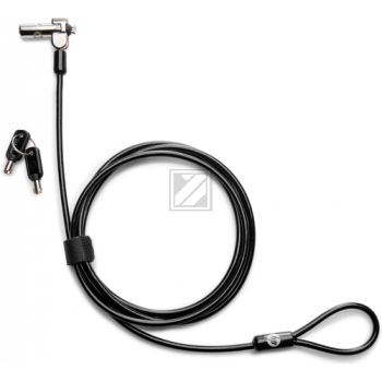 HP Sicherheitsschloss Nano Keyed Cable Lock 1AJ40AA, Produkttyp: Kabelschloss, Verschlusssystem: Key Lock; Schlüssel, Schlossart: Kabelschloss