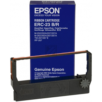 EPSON ERC-23BR Farbband Bk/red M 250