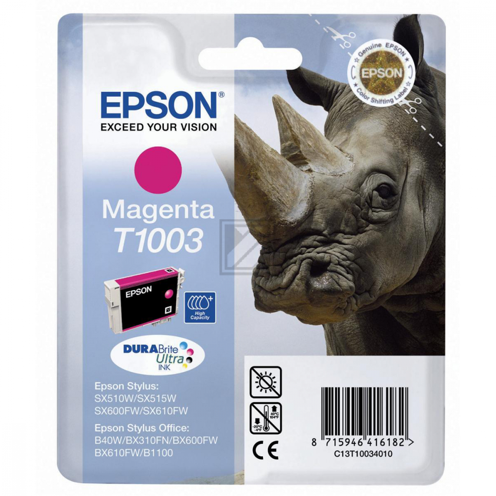 EPSON Tinte magenta Retail Pa. Stylus Office B 40W/ BX 600FW