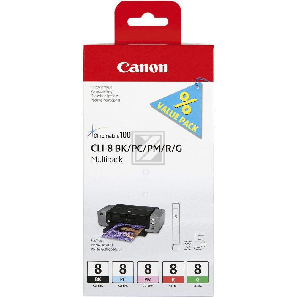 Canon 8 Tinte Multipack MP 800 Blister mit Alarm