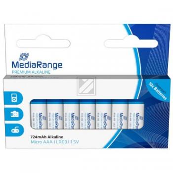 Mediarange Alkaline Batterie AAA LR03 1,5 V Inh. 10