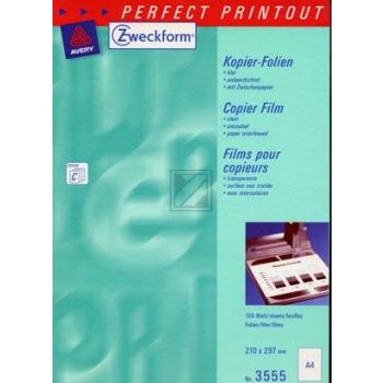 AZ Kopierfolien 3555 A4 klar  Inh.100