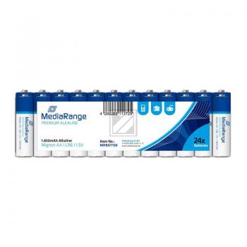 Mediarange Alkaline Batterie AA LR6 1,5 V Inh. 24