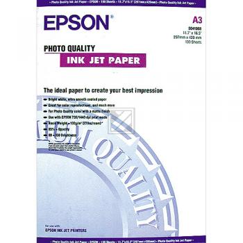 Epson Photo Quality Ink Jet Paper DIN A3 10 Seiten weiß (C13S041068)