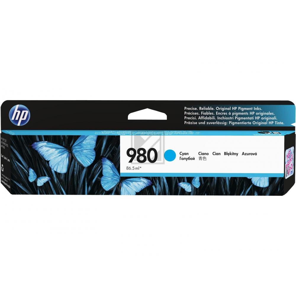 HP 980 Tinte cyan Officejet Enterprise Color X555