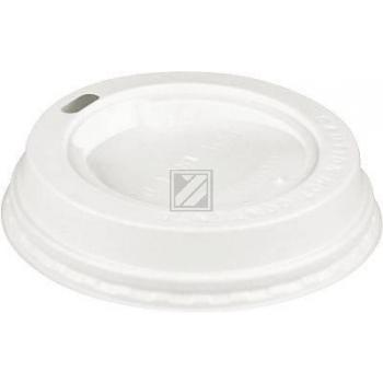 Papstar Deckel für Pappbecher to go weiß Inh.100 ø 8 cm