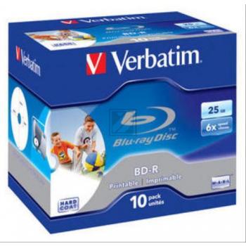 VERBATIM BD-R 50GB 6x (10) JC 43736 Jewel Case Dual Layer bedruckbar