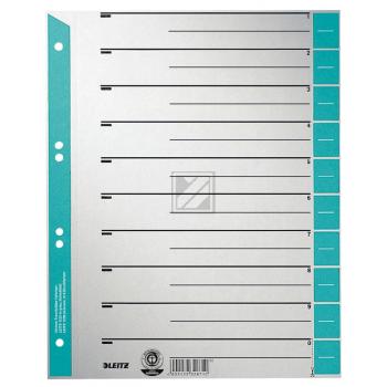 Leitz Trennblätter A4 hellblau Inh.100 Karton 230 g/qm
