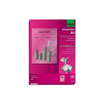 Sigel Overhead-Folien A4 transparent Inh.100 0,1 mm