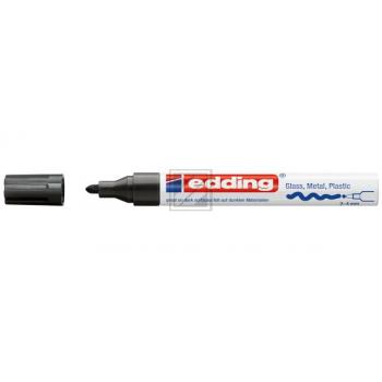 edding 750 Glanzlackmarker schwarz Rundspitze 2-4 mm