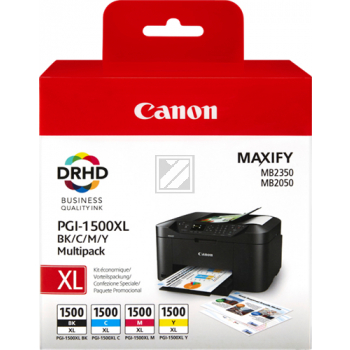 Canon Tinte Set BK/C/M/Y (4) PGI-1500XLBK