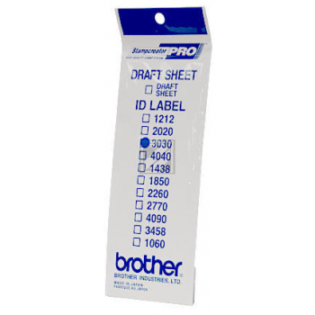 Brother Stempeletiketten schwarz/weiß (ID-3030)