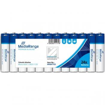 Mediarange Alkaline Batterie AAA LR03 1,5 V Inh. 24