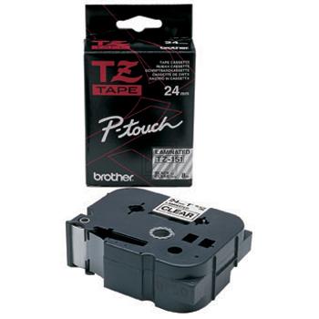 Brother P-Touch 24 mm C-Blk clear-black 8 m laminiert